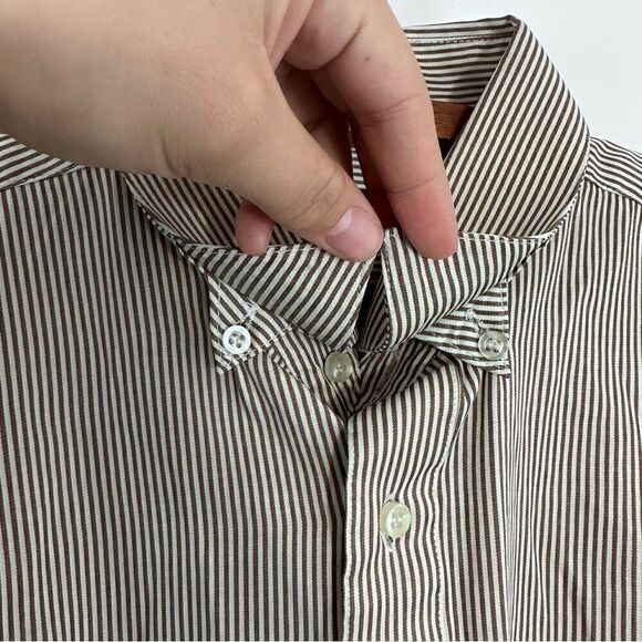 Vintage Paul Smith London Pinstripe Dress Shirt 17 - Picture 4 of 9